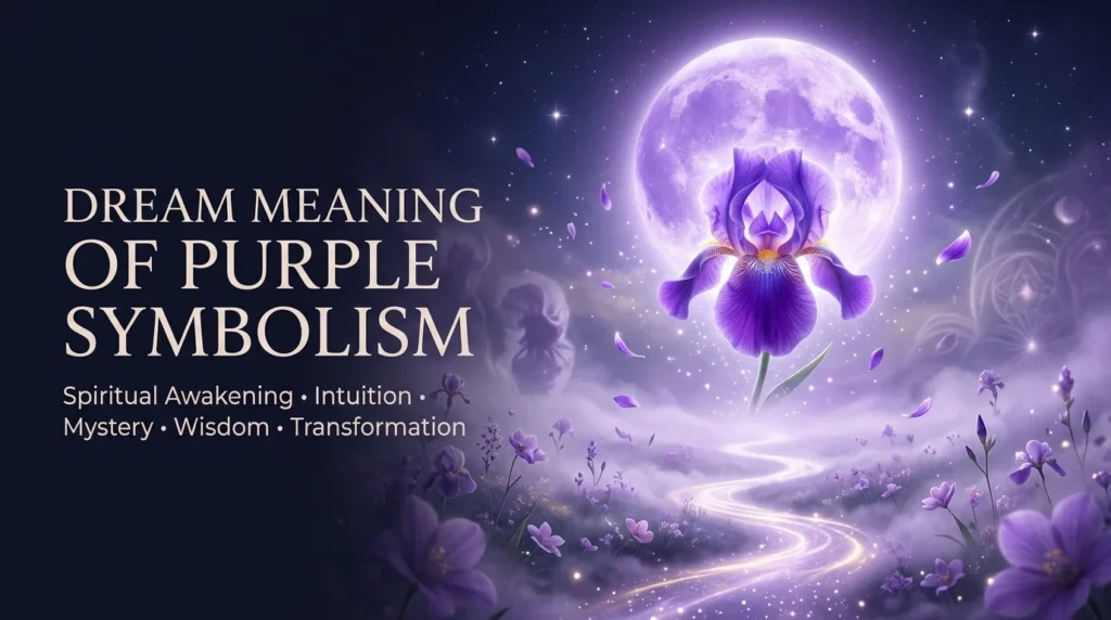 Dreaming about purple can be interpreted in many ways, and there is no scientifically established universal meaning for a particular color in dreams.